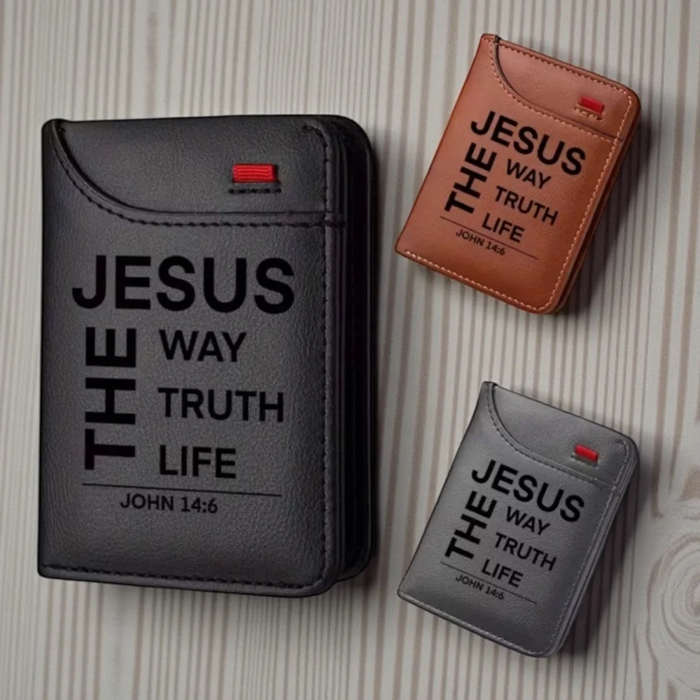 Religious Gray Men’s Wallet